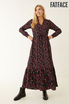 FatFace Joyce Jewel Bloom Black Maxi Dress (D15733) | £69