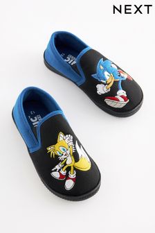 Black Sonic Cupsole Slippers (D17790) | £16 - £19