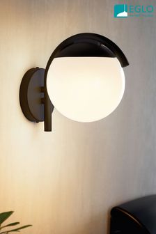 Eglo Black Prata Vecchia Black and White Exterior Wall Light