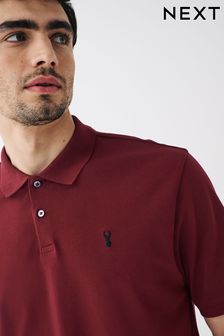 Burgundy Red Pique Polo Shirt (D21827) | £18