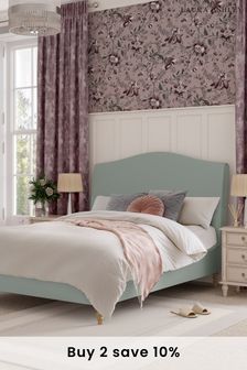 Baron Chenille Oyster Gloucester Upholstered Bed Bed