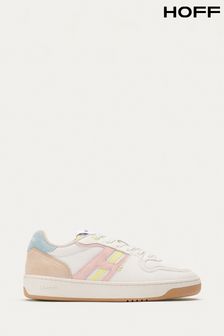 HOFF Solina White/Pink Leather Trainers (D26988) | £125