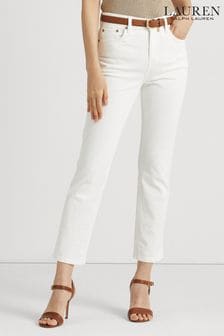 Lauren Ralph Lauren High Rise Straight Ankle Fit Jeans (D28571) | £139