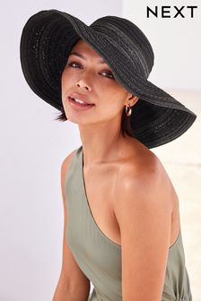 Black Sparkle Floppy Hat (D28761) | £20