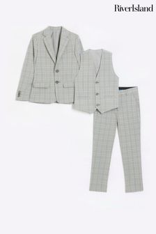 River Island Grey Check Tailoring Set (D29668) | £85