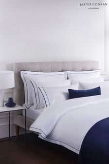 Jasper Conran White Soft Textured Double Weave Fitted Sheet (D29768) | £120 - £140