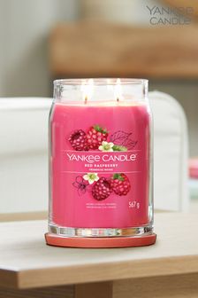 Yankee Candle Signature Large Jar Scented Candle, Red Raspberry