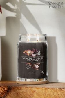 Yankee Candle Signature Large Jar Scented Candle, Black Coconut