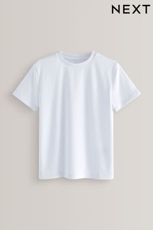 White Sports T-Shirt (3-16yrs) (D33001) | £4.50 - £7.50
