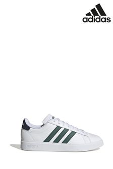 adidas White Grand Court 2.0 Trainers (D35417) | £70