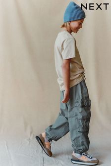 Petrol Blue Cargo Trousers (3-16yrs) (D35902) | £20 - £25