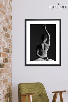 Brookpace Lascelles Black Ballerina Pose Framed Wall Art