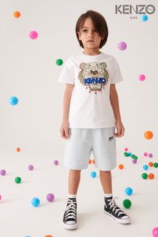 KENZO KIDS Tiger White Print Logo T-Shirt (D41709) | £63 - £81