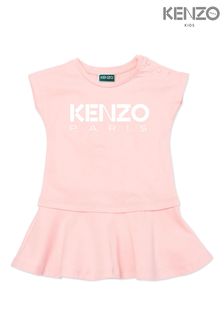 KENZO KIDS Paris Logo Peplum Dress (D41731) | £86 - £96