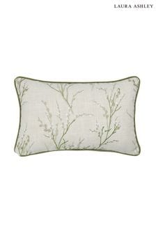 Hedgerow Pussy Willow Feather Embroidered Filled Cushion