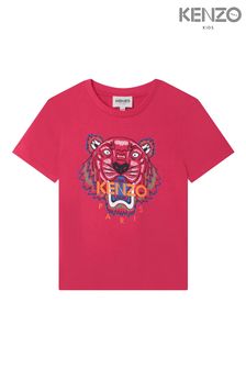 KENZO KIDS Tiger Print Logo T-Shirt (D43120) | £53 - £73
