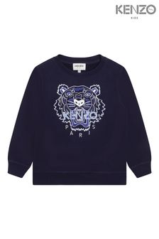 KENZO KIDS Embroidered Tiger Print Logo Sweatshirt (D43131) | £101 - £158