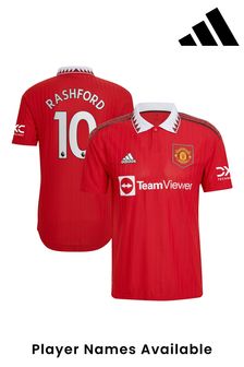 adidas Red Manchester United Home 2022-23 Authentic Shirt (D47933) | £115