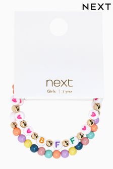 Multi Bright Best Friends Beaded Bracelet (D48872) | £6
