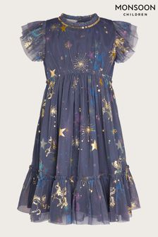 Monsoon Blue Celestial Unicorn Dress (D49536) | £34 - £39
