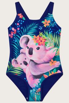 Monsoon Koala Blue Swimsuit with Recycled Polyester (D53192) | £19 - £23