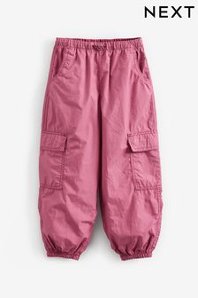 Pink Parachute Cargo Cuffed Trousers (3-16yrs) (D56235) | £16 - £21
