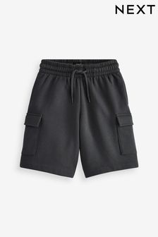 Charcoal Grey Cargo Jersey Shorts (3-16yrs) (D70115) | £7 - £12