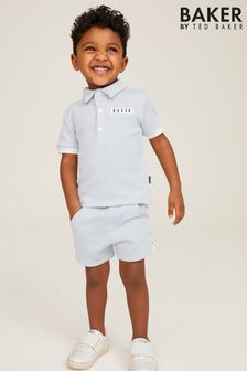 Baker by Ted Baker Blue Polo and Short Set (D72648) | £38 - £42