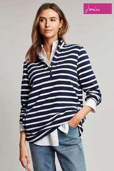 Joules Blue Pip Stripe Sweatshirt (D74392) | £50