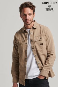 Superdry Brown Canvas Overshirt (D77558) | £65