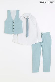 River Island Pale Blue Tailoring Set (D78123) | £55