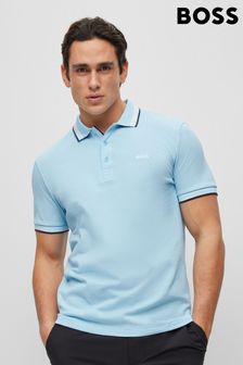 BOSS Light Blue Paddy Polo Shirt (D81396) | £89