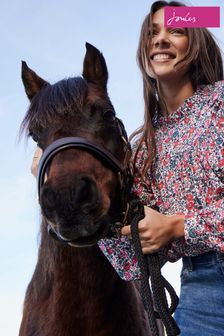 Joules Arietta White Pop Over Voile Blouse (D81640) | £65