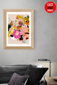 East End Prints Pink Bouquet Floral by Ana Rut Bre Framed Print