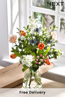 Peach Letterbox Fresh Flower Bouquet (D85763) | £22