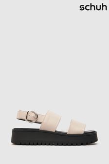 Schuh Tanya Black Chunky Flatform Sandals (D86931) | £40