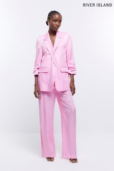 Buy Women's Pink Wide Leg Trousers Online | Next UK