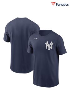 Nike Blue Fanatics New York Yankees Nike Wordmark T-Shirt (D91775) | £20