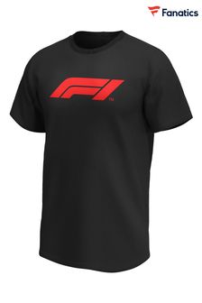 Fanatics Black Formula 1 Essentials Logo Graphic T-Shirt (D91874) | £25