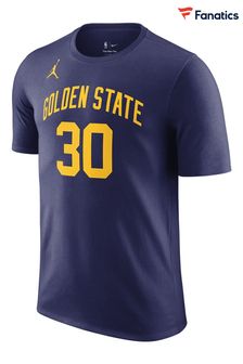Nike Blue Fanatics Golden State Warriors Jordan Statement Name & Number T-Shirt - Stephen Curry (D92079) | £33