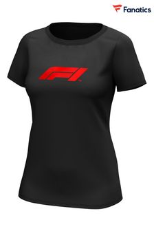 Fanatics Womens Black Formula 1 Essentials Logo Graphic T-Shirt (D92566) | £25