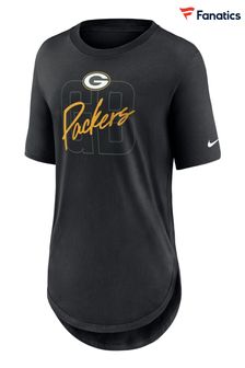 Nike Black Fanatics Womens Green Bay Packers Nike Weekend City Love T-Shirt (D92970) | £28