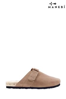 Manebi Suede Hamptons Clog Mules (D93204) | £145