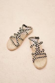 Manebi Lace-Up Rope Yucatán Sandals (D93223) | £135