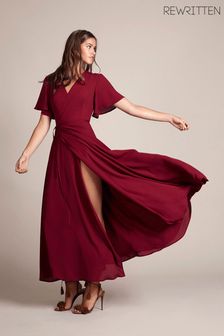 Rewritten Red Florence Bridesmaid Maxi Dress (D93653) | £160