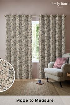 Emily Bond Blossom Pink Somerset Rose Made to Measure Curtains