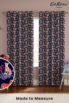 Cath Kidston Navy Blue Puppy Fields Made to Measure Curtains