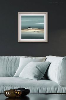 Art Marketing Grey Azure Framed Wall Art