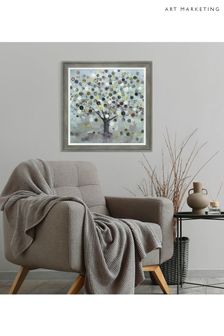 Art Marketing Grey Watch Tree Small Canvas Wall Art