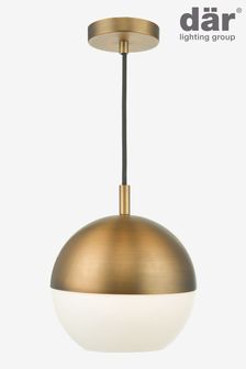 Dar Lighting Brass Andre Pendant Ceiling Light